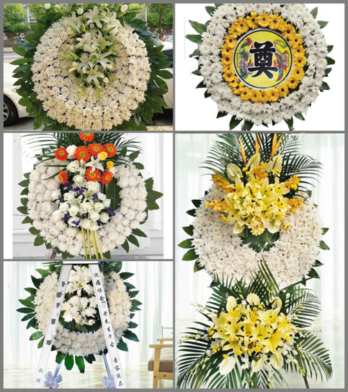 山西朔州朔城区滋润乡五花营村花圈速递