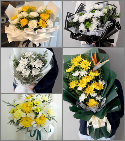 山西朔州朔城区滋润乡五花营村白事花束代送